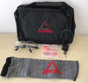 DETONICS Soft Sided Gun Bag with Detonics Gun Sleeve, Safety Glasses, 30MM Lock  - Picture 1 of 7