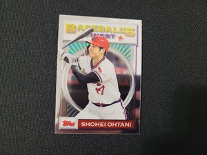 SHOHEI OHTANI ANAHEIM ANGELS 2020 FINEST FLASHBACK CARD #13