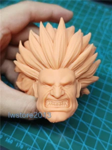 1:18 Male BLANKA  Head Sculpt Carved For 3.75"Action Figure Body - Picture 1 of 6