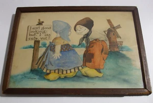 Original Aquarell Gemälde, 1880, BERNHARDT WALL, Die Postkarte König - Bild 1 von 12