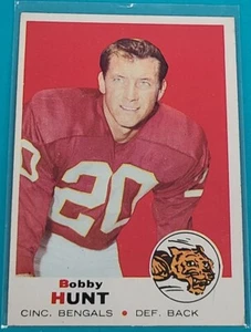 1969 Topps #243 Bobby Hunt Cincinnati Bengals Football Card R5 - Picture 1 of 2