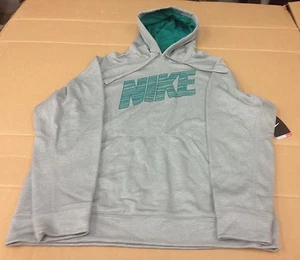 NIKE HYPER BLUR THERMA-FIT HOODIE 645394 EXTRA LARGE XL UVP $ 55,00 GRAU - Bild 1 von 6