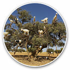 2 x Vinyl Stickers 15cm - Amazing Funny Tree Goats Animals Wild Cool Gift #8667