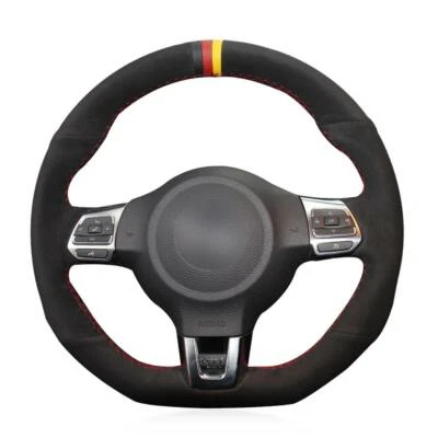 Steering Wheel Cover for Volkswagen Golf 6 GTI Polo MK6 GTI Scirocco R Passat CC Foto 1 de 4