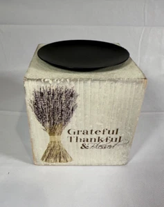 Farmhouse Candle Holder Grateful Thankful Blessed Rustic Fall Decor - Picture 1 of 5