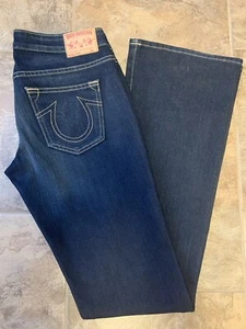True Religion Gina Boot Cut Women Jean Size 28 Inseam 33 Made in USA - Picture 1 of 11