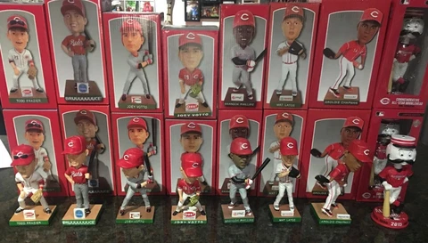 Cincinnati REDS Bobblehead LOT SGA NIB (x8) Votto, Frazier, Chapman, All Star ++ Cover