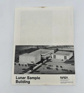 Vintage NASA Lunar Sample Building Brochure Lyndon Johnson Space Center Fold-out - Picture 1 of 5