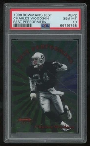 Charles Woodson 1998 Bowman's Best Performer #BP2 RC PSA 10 - Bild 1 von 2