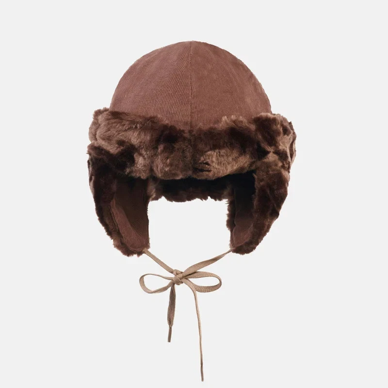 Sombrero ruso de piel sintética para bebé minimink marrón chocolate Foto 1 de 1