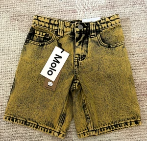 Molo Kids Denim Shorts Boys SIze 4 NWT. Organic Cotton. Relaxed Fit - Picture 1 of 4