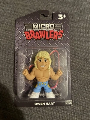 NOVA Caixa de Luta Owen Hart Micro Brawlers Pro Exclusiva Lado Escuro do Anel - Imagem 1 de 4