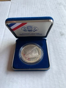 1987-S US Mint Constitution Commemorative Silver Dollar Proof Coin Box & COA - Picture 1 of 4