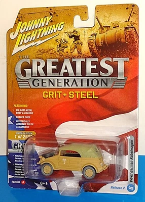 Johnny Lightning Greatest Generation Grit & Steel WWII German Kubelwagen 1/2500 - Image 1 of 4