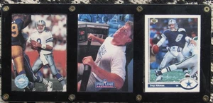 3 Card Set Football Quarterback TROY AIKMAN Dallas Cowboys Pro Line Set NFL 1991 - Picture 1 of 2