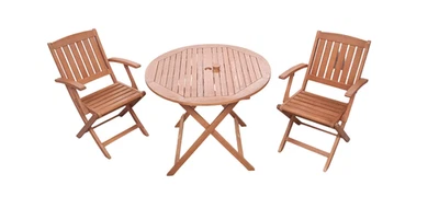 Gartenset 2x Klappstuhl 1x Klapptisch Balkonset Gartenstuhl Gartentisch - Bild 1 von 4