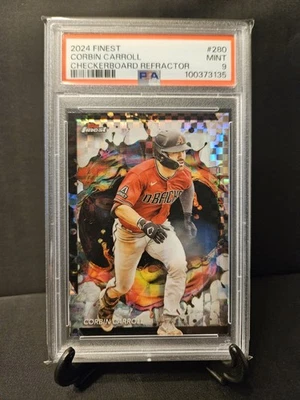 2024 Topps Finest - Rare Corbin Carroll #280 Checkerboard Refractor - Image 1 of 2