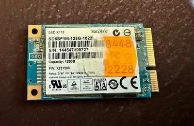 SanDisk X110 SD6SF1M-128G 128GB 1,8" mSATA Solid State Drive - Bild 1 von 2