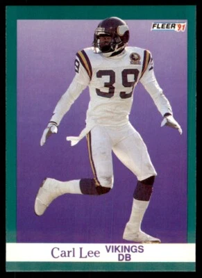1991 FLEER CARL LEE MINNESOTA VIKINGS #285 - Image 1 of 2