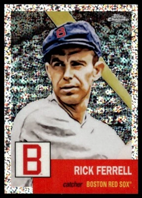 2022 Topps Chrome Platinum Speckle Refractor Rick Ferrell 098/150 Boston Red Sox - Image 1 of 2