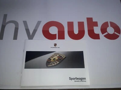 Porsche Cuaderno De Garantía & Mantenimiento 996 Carrera Turbo GT3 GT2 Boxster - Imagen 1 de 4
