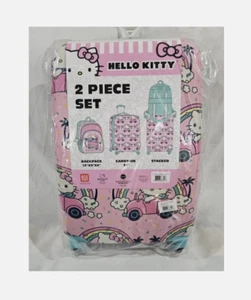 Ful Hello Kitty Rainbows 2 Piece luggage Set with 12x9x4 backpack, 21" Carry On - Picture 1 of 9
