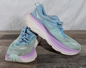 Hoka Bondi 8 Airy Blue Sunlit Women's Size 10.5 B Running/Training Shoes Sneaker - Picture 1 of 12