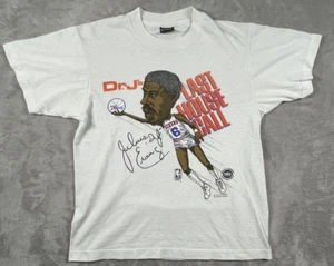 Dr J Julius Erving Last House Call Adult Medium Caricature White Vintage shirt - Picture 1 of 14