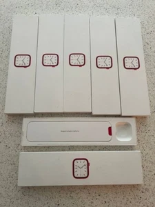 (6) Empty Boxs OEM for Apple Watch Series  7, Red Aluminum Case 41mm - Photo 1 sur 4