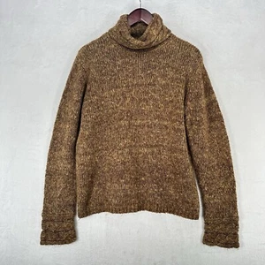 Vintage Chelsea Studio Sweater Womens L Brown Ramie Blend Knit Turtleneck Preppy - Picture 1 of 9