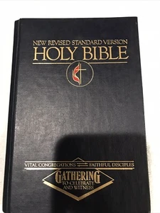 New Revised Standard Version HOLY BIBLE 1989 Old & New Testament Blue Hardcover - Picture 1 of 7