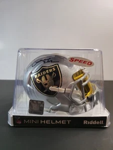 Rich Gannon CB Auth Auto Mini Helmet BAS Cert. MVP 2002 Black, Silver & Gold🌶🔥 - Picture 1 of 6