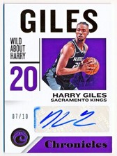 2018-19 Chronicles Harry Giles Rookie Signatures Gold Auto #CS-HG (07/10)