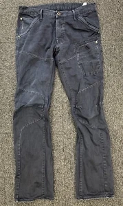 G Star Skiff 5620 3D Tapered Coj Jeans W34 L34 Vintage Men Black Button Fly - Picture 1 of 19