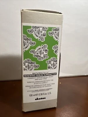 NIB Davines NaturalTech Renewing Serum SuperActive 3.38 Longevity Serum - Image 1 of 4