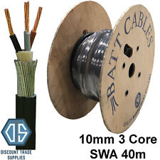 50m Drum 6mm 2 Core SWA Steel Wire Armoured Outdoor Cable 6942X XLPE SWA PVC 