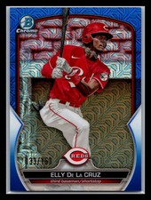 2023 Bowman Prospects Elly De La Cruz BCP-65 Blue Mojo Refractor Parallel #d/150