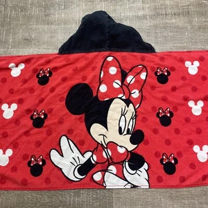 Disney Minnie Mouse Youth Medium Hooded Beach Poncho Hooded Towel - Picture 1 of 13