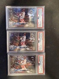 Juan Soto 2018 Topps Chrome Update Auto RC Rookie Card #HMT98 PSA/DNA - Bild 1 von 4