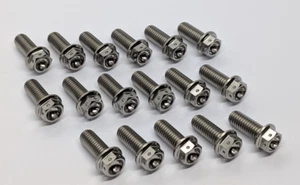 Kits de pernos de disco de cabeza hexagonal perforada de titanio Aprilia RSV Mille 98-02 Ti parte trasera delantera - Imagen 1 de 12
