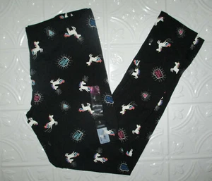 SO Perfectly Soft Legging BLACK MAGIC UNICORN Design Girls Size XL 16 NWT - Picture 1 of 2