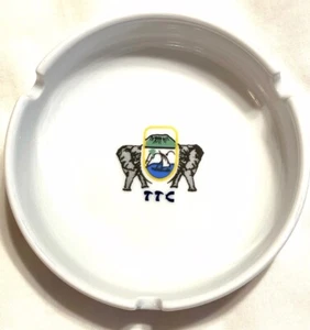 TTC porcelain ashtray Schonwald Germany White/Blue Vintage - Picture 1 of 5