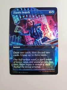 MTG Frantic Search Commander Masters 0632 Foil senza bordi comune - Foto 1 di 1
