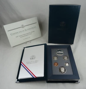 1997-S US Mint Prestige Proof Set Botanic Garden Silver Dollar Box & COA 6 Coins - Picture 1 of 6