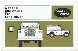 LAND ROVER SERIES IIA ORIGINAL 1970 OPTIONAL EQUIPMENT FACTORY SALES CATALOGUE - Picture 1 of 1