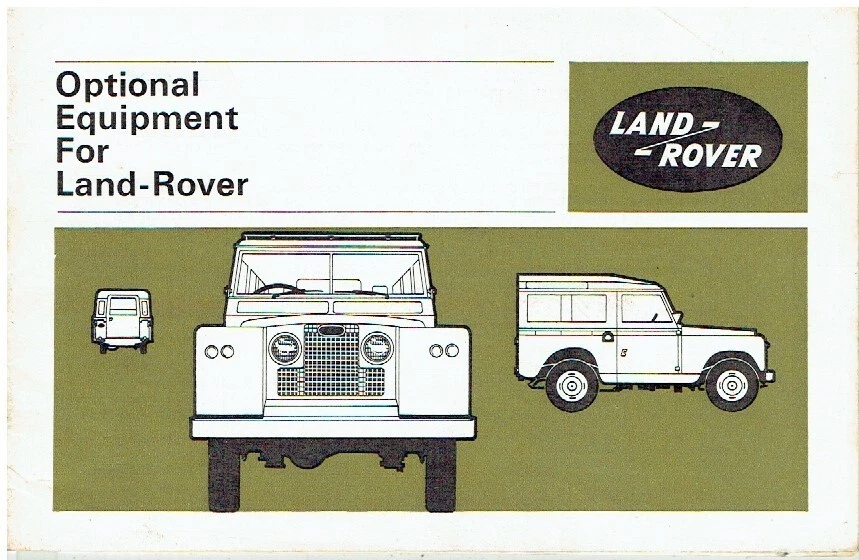 LAND ROVER SERIES IIA ORIGINAL 1970 OPTIONAL EQUIPMENT FACTORY SALES CATALOGUE - Image 1 of 1