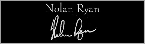 Nolan Ryan Signature Custom Laser Engraved 2x6 inch Plaque FREE SHIP Cover