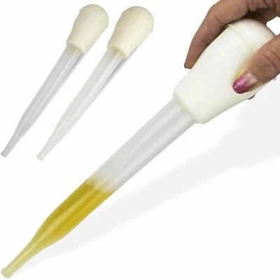 Meat and Poultry Baster Heat Resistant BPA Free Turkey Syringe Pack of 2 - Image 1 of 4