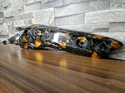 KTM 690 Enduro SMC R Forged carbon fiber exhaust heat shield - Orange (Bronze) - Image 1 of 4