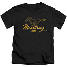 FORD MUSTANG PONY SCRIPT Toddler Kids Graphic Tee Shirt 2T 3T 4T 4 5-6 7
